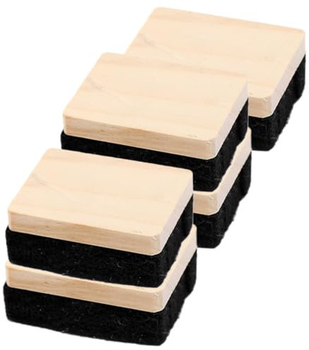 OFFSCH 5stücke Holz Tafel Radierer Für Whiteboard Weiß Bord Mit Filz Reiniger Tafelwischer Für Schule Zuhause Büros Und Ausbildungsstätten