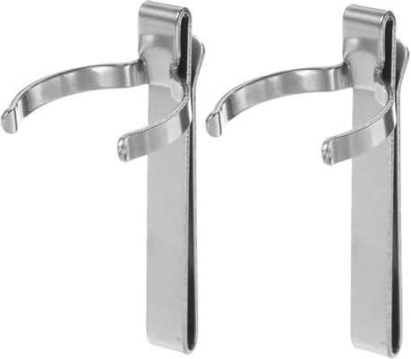 OUNONA 2stücke Taschenlampenhalter Für Dienstgürtel Aufbewahrungsclip Metallgürtelclip Kompatibel Mit Verschiedenen Taschenlampen Sicherer Halt Und Schneller Zugriff