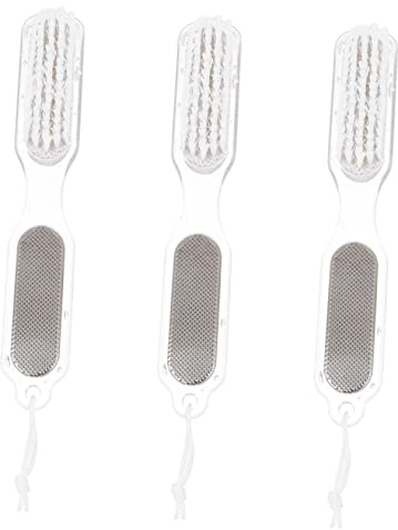 Ipetboom 3stücke Fußfeilen mit Fußfeile Fußraspel und Fußfeilenbürste für Hornhautentfernung Fußpflege-trimmer für Glatte Haut und Pediküre Handfeile aus Feinem Material für Langlebigen