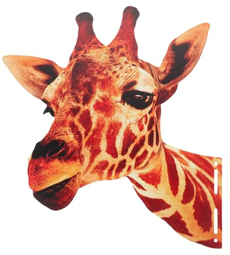 SEWOART Metall Giraffen Hängedekoration Gartendeko Außen Eisen Zaunschmuck Tierfigur Gartenwand Kunst Handwerk