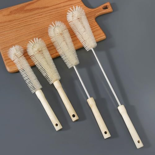 Long Handle Bottle Scrubbing Brush for Efficient Cleaning of Teapots, Jugs, and Narrow Neck Containers (Extended section 50cm)