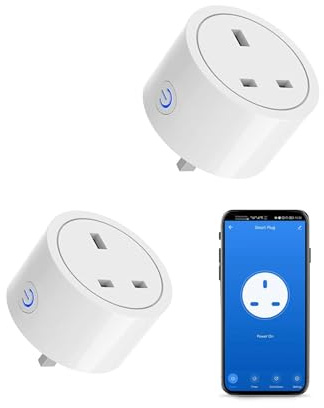 XENON Zigbee Smart Plug, Zigbee Socket, Smart Socket, Wireless Timer Sockett, Alexa Plug, Compatible with Home Assistant, Philipss Hue, Google (2 Packs)
