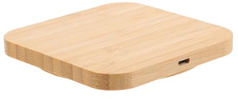 Ciieeo Chargeur sans Fil Charge Rapide et Protection Surtension en Fibre de Bois 10w pour Téléphone Portable pour Maison et Extérieur