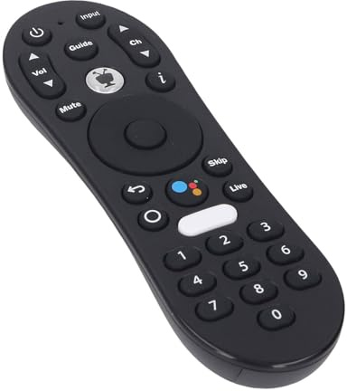 Bewinner Röstfjärrkontroll för Ström 4K, Ersättning TV AV Sound Remote Control med Röstkommando ABS Silikonnycklar