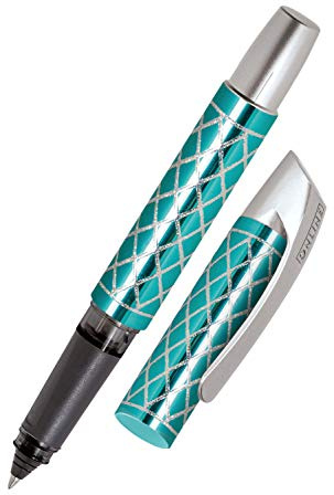 Online 61409/3D - Tintenpatronen-Rollerball Campus Diamond Turquoise, Magic Ball Technik, für Standard Tintenpatronen, 1 Stück