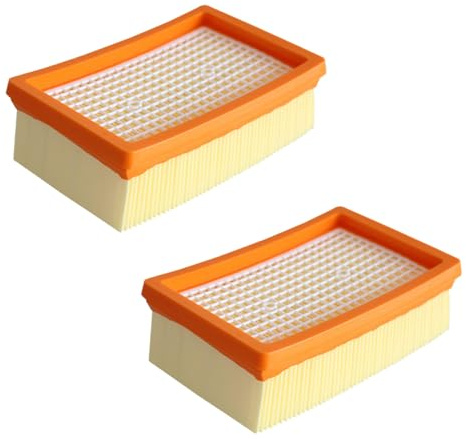 Rediboom 2 Stück Flachfaltenfilter für Kärcher Mehrzwecksauger WD4 / WD5 / WD6 / MV4 / MV5 / MV6, Ersetzt Filter zu Kärcher 2.863-005.0