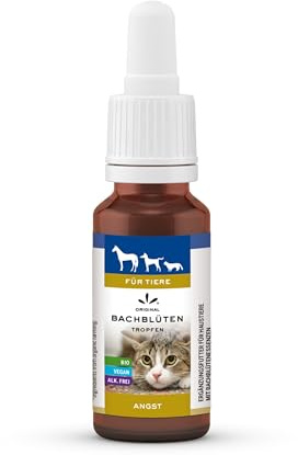Lemon Pharma Bachblüten Tropfen Angst für Tiere – Beruhigung, Anti Stress für Haustiere, für Katzen und Hunde, Bio & Vegan