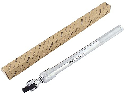 MichaelPro MP007002 1/2 Dr. Utdragbar brytstång (38 cm – 61 cm längd) / flexhandtag, anslut din spärr med denna brytstång, roterande flexhuvud (38 cm – 61 cm utdragbar)