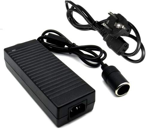 TOPCHARGEUR Convertisseur Transformateur Adaptateur Alimentation Chargeur AC 220V vers DC 12V 10A 120W Allume Cigare pour Glacière Électrique Compresseur d'air Aspirateur Main Mini Frigo Gonfleur Pneu