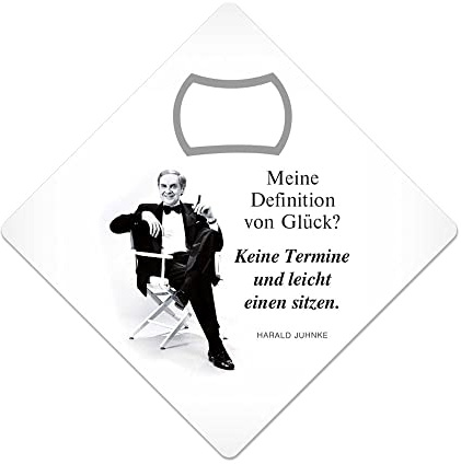 KULT-MAGNETÖFFNER - FLASCHENÖFFNER - UNTERSETZER - COASTER - KEINE TERMINE - UND LEICHT EINEN SITZEN - 9X9 cm KM016