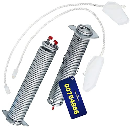 MONTERAL Kit Ressort Rouge et Câble pour Lave Vaisselle Porte Adapté pour Bosch 00754866 Kit Réparation Charniere Lave-Vaisselles Garantie de 10 Ans