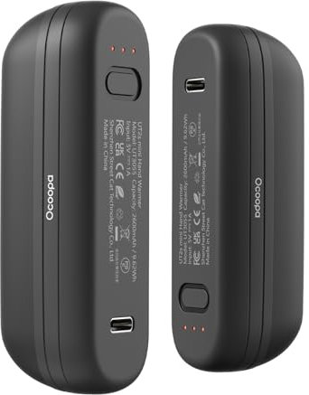 OCOOPA Hand Warmers Rechargeable 2 Pack, Electric Handwarmers Pocket Reusable Portable, USB Hand Warmers 2 in 1 Magnetic, 3 Levels Heat Instant, Safety Certified, for Golf Outdoor Skiing, UT2S Mini