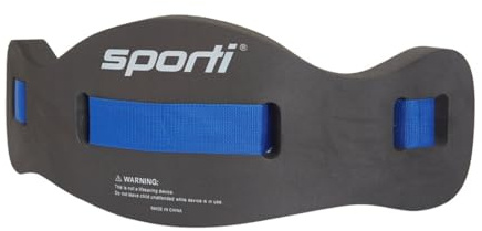 Sporti Swim Float Jog Belt for Water Fitness Exercises - Black - S/M
