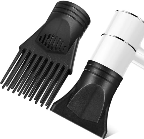 Belliffy 2 Pezzi Diffusore Universale Capelli Plastica Ugelli Per Asciugacapelli Con Pettine Accessori Compatibili Per Styling Capelli Ricci E Lisci