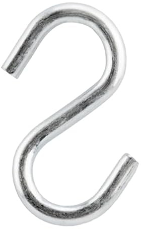 Clip Strip 100 Pack S Hooks, 1 Stainless Steel S Hooks for Hanging Plants, Kitchen Utensils, Clothes in Closets, Jewelry, Keys, Products, DIY Crafts Corp.