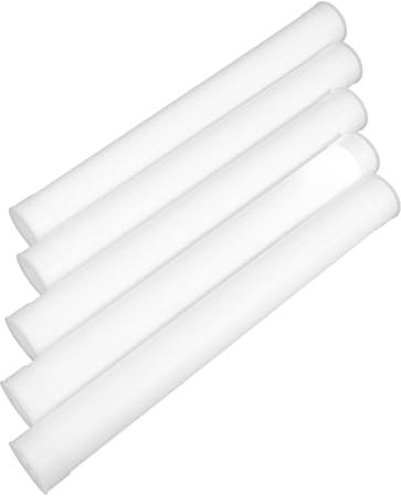 ULTECHNOVO 5stücke Dokumentenaufbewahrungsrohr Mit Kappen Versandröhre Aus Pe-material Posterrollen Zur Aufbewahrung Durchsichtige Kunstwerkrollen Für Mailing