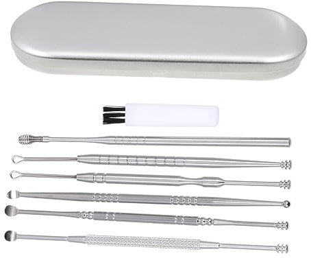 Gogogmee Edelstahl Ohrenschmalz Reinigungsschaufeln Ohrreinigungsstäbchen Werkzeuge Für Ohrenschmalzentfernung Praktische Ohrreiniger Ohrenpflege Tools