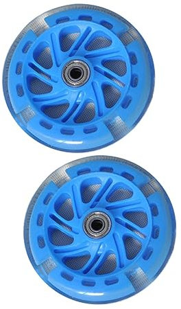 HONMEET 2 Stück Stützräder Für Jungen Und Mädchen Für Stummes Blinken Einfache Installation Sicher Robuste Lager Aus Pu-Material