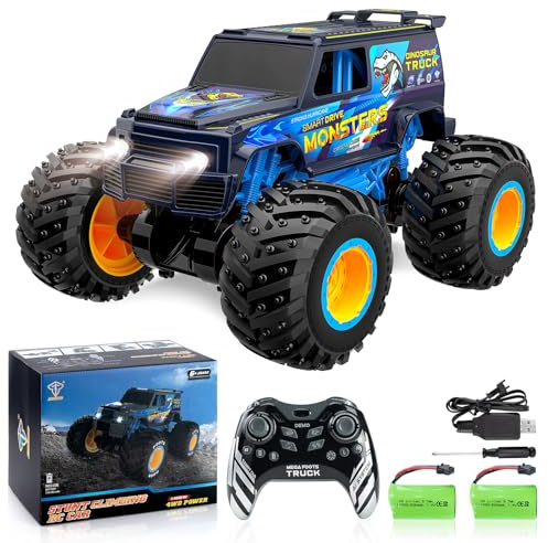 Coroiesty Monstertruck Ferngesteuert 1：10, Ferngesteuertes Auto Proportional 4WD 25 km/h Hobby Offroad Monster RC Truck ab 8 6 5 4 Jahre, 2.4GHz 70 Minuten Lang Verwendet Werden (2 AKKU)