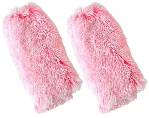 Lerpwige Plüsch Fell Beinwärmer Für Damen Gemütliche Winter Stiefel Dicke Flauschige Stiefel Manschetten Abdeckungen Thermisch Warme Fußlose Socken