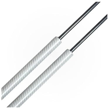 Muelles De Gas para Peugeot 2008 I SUV 2013-2019 377 Mm 9678317180 Soportes De Elevación Portón Trasero Resortes Gas Amortiguadores Maletero Fibra Carbono Muelle Neumático Maletero(Plata)