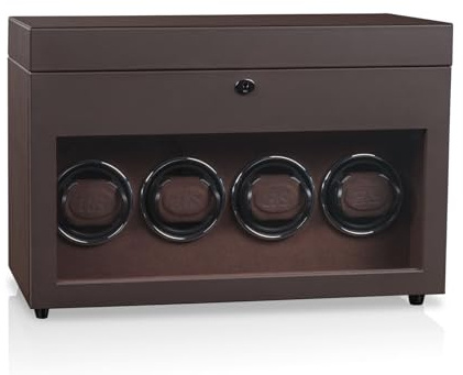Luxuriöser Uhrenbeweger Vancouver von Heisse & Söhne – Perfekte Pflege für Ihre Automatikuhren | Elegantes Design & Geräuschloser Betrieb