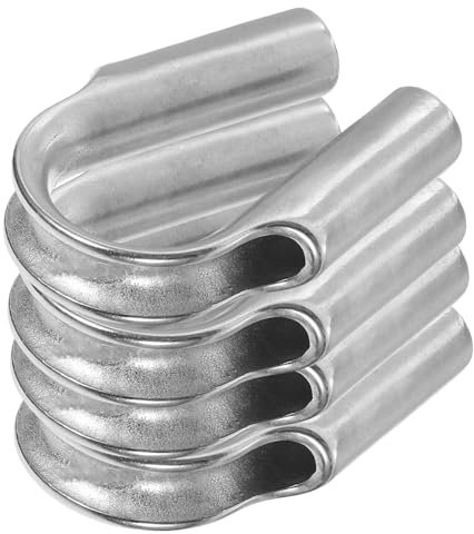 OUNONA 4piezas Anillo De Protección De Acero Inoxidable Cables De Cuerda Herramienta De Engarce Uso Exteriores Cables De Acero