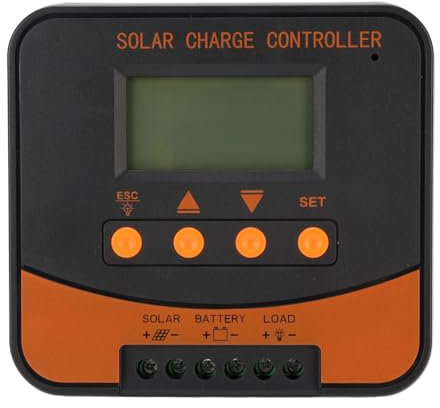 12V 24V Solarpanel Intelligenter Regler MPPT 10A Solar Lades Controller LCD -Bildschirm Kompatibel mit Gel SLA LFP Li Breamries für die Solarpanel -Laden