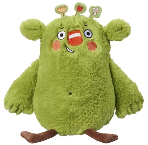 Bauer Spielwaren Das kleine WIR Offizielles Kuscheltier aus der Kinderbuchreihe mit kuscheligem grünen Fell, Stofftier 20 cm, grün (12266)