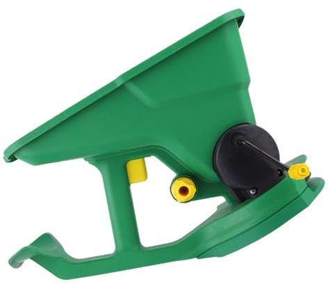 JOINPAYA Semoir à Manivelle Portable Vert pour Jardinage et Pelouse, Épandeur de Semences Compact, Léger et Ajustable, Outil de Semis Manuel pour Pelouse et Potager, Matériel de Semis