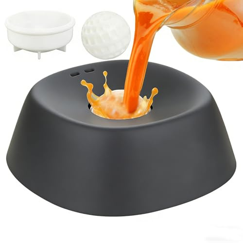 Gamelle anti-fuite pour chien - Gamelle anti-fuite pour chien - Avec balle de jeu pour stimulation mentale des chiens de grande taille et moyenne et petite taille - Chiots, seniors et post-opératoires