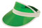 WickedFun® Unisex Retro 80s Neon Sun Visor Hat Headband Cap for Golf Tennis Stag Poker Party (Green)