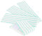 com-four® 4x replacement cloth for floor wipers - microfibre replacement cloth for mop - cleaning cloths for the floor (4 pieces - turquoise/white)