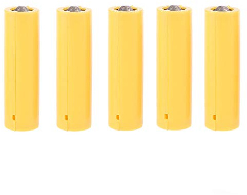TCM-KE 5 Stück AA AAA Größe Dummy Fake Batterie Setup Shell Platzhalter Zylinder Leiter, AA,49x14mm,AA,45x10mm