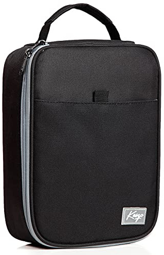 Kasgo Federmäppchen Große, 54 Steckplätze Mäppchen Federmappe Federtasche Etui für Schule Studenten, Arbeit, Office, Kunst Pen Organizer Holder Schulmaterial mit 2 Abnehmbaren Schichten Schwarz