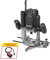 Trend T14 1/2 Inch Variable Speed Workshop Router, Perfect for Hand-Held & Router Table Use, 2300W, 240V, Black, T14EK