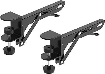 OUGIC Schreibtisch-Verlängerungsklemme für DIY benutzerdefinierte Holz-Schreibtisch-Verlängerungsplatte (Tafel nicht im Lieferumfang enthalten), stanzfreie Klemme (2 Packungen)