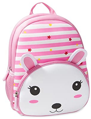 SONARIN Leichter Kinderrucksack,Nette Tier Kinder Schulrucksack Wasserdichter Kindergarten Schultasche Schulranzen Kinder Reiserucksack für Baby Kleinkinder Jungen Mädchen(Hase)