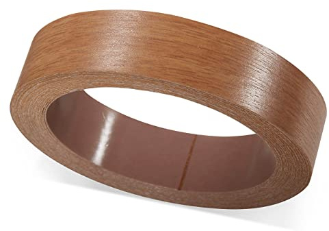 ben+camilla.com Selbstklebender Kantenumleimer | Erle 19 mm x 5 m Rolle mit Holz-Struktur | Kantenschutz zum Überkleben - wie Klebeband OHNE Bügeln | Premium Qualität für professionelle Ergebnisse