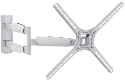 Barkan 76cm Lange Weiß TV Wandhalterung, 13-65 Zoll Schwenkbar/Neigbar TV Halterung, hält bis 36Kg, extra Langer arm, OLED Fernseher Halterung, Max. VESA 400x400