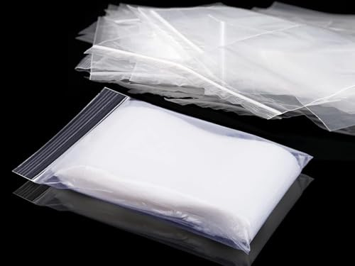 200 Pièces Sachet Plastique Transparent Zip Refermables Plastique Transparent Pochette Zip 13 * 9 cm Petits Sachets Plastiques Zip pour Cuisine Bricolage Artisanat Bureau Bijoux Biscuits Bonbons
