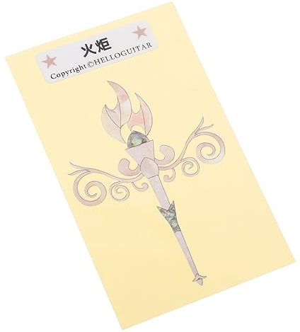 FUNOMOCYA Adesivi Decorativi Per Paletta Chitarra in Stile Fiore Facili Da Usare e Rimuovere Senza Residui Di Decalcomanie Per Personalizzare e Abbellire Chitarra Acustica Ed Elettrica