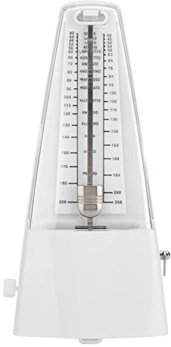 Universelles Metronom, Mechanisches Metronom mit Akzentglocke für Klavier, Schlagzeug, Bass, Violine und Andere Instrumente (WHITE)