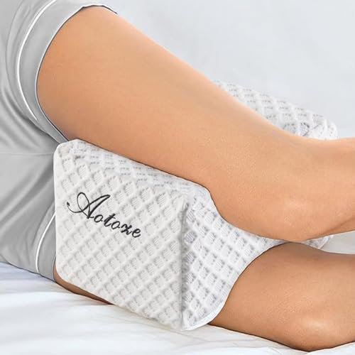 AOTOZE Orthopädisches Beinkissen für Seitenschläfer | Memory Schaum Ergonomisches Kniekissen | Memory Foam Leg Pillow stützt Beine, Knie 25 x 20 x 16 cm