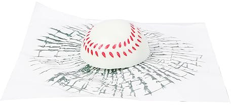 TOPPERFUN Selbstklebender Tennis-aufkleber Für Auto Glasfenster Vinyl Autoaufkleber Ball Auto-styling Fenster-aufkleber Sonnenbeständig Weißer Baseball
