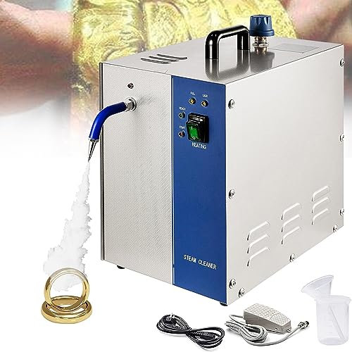 Gioielli pulitore vapore macchina di pulizia oro e argento in acciaio inox oro pulitore vapore orafo attrezzature per gioielli d'oro Sliver,4L