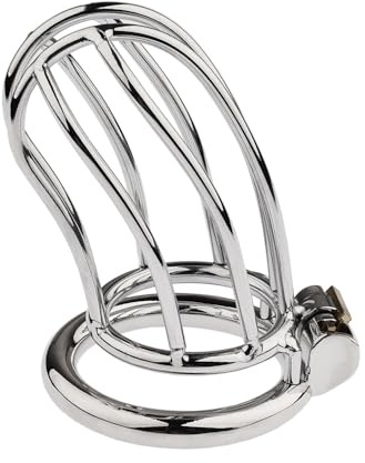 Chastity Device Chastity Cage with Invisible Lock Chastity Cage Penis Cage Sex Metal Chastity Cage Hollow Cage for Male 45mm