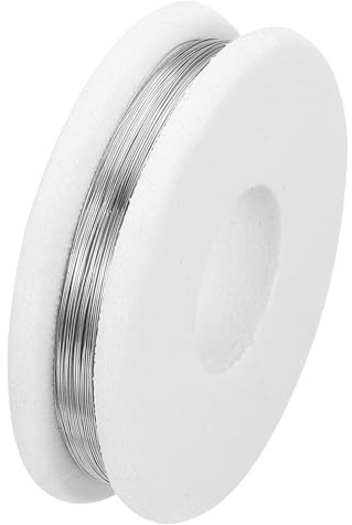 sourcing map Cable de resistencia de calefacción de 98 pies, 0,13 mm, calibre 36, alambre de resistencia de alambre de nicromo para electrodomésticos, industria, materiales de resistencia aeroespacial