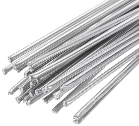 sourcing map 30pcs Aluminum Welding Rods 13 x 5/64 Aluminum Welding Wires Flux Cored Low Temperature Easy Melt for Metal Stainless Steel Copper