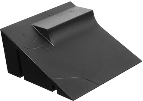 MOLUCKFU Finger Skateboard Rampe aus Kunststoff, Schwarz, 1 Stück | Training Am Schreibtisch, Fördert Fingerkoordination und Geschicklichkeit, für Kinder und Skateboard Fans
